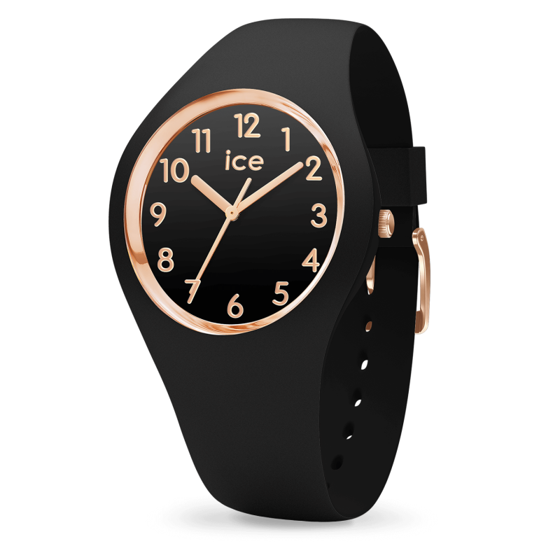 Ice-Watch - ICE glam - Black Rose-Gold - Numbers - Small - 014760