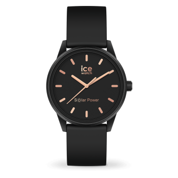 Ice-Watch - ICE Solar Power - Black Rose-gold - Small - 018476