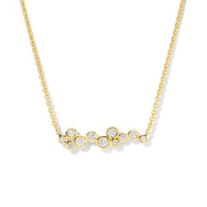 Juwelier Vanquaethem Ketting - Goud 18 karaat - Briljant