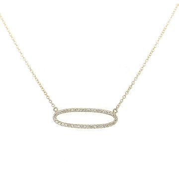 Juwelier Vanquaethem Ketting - Goud 18 Karaat - Briljant