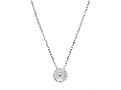 Juwelier Vanquaethem Ketting - Goud 18 karaat - Briljant