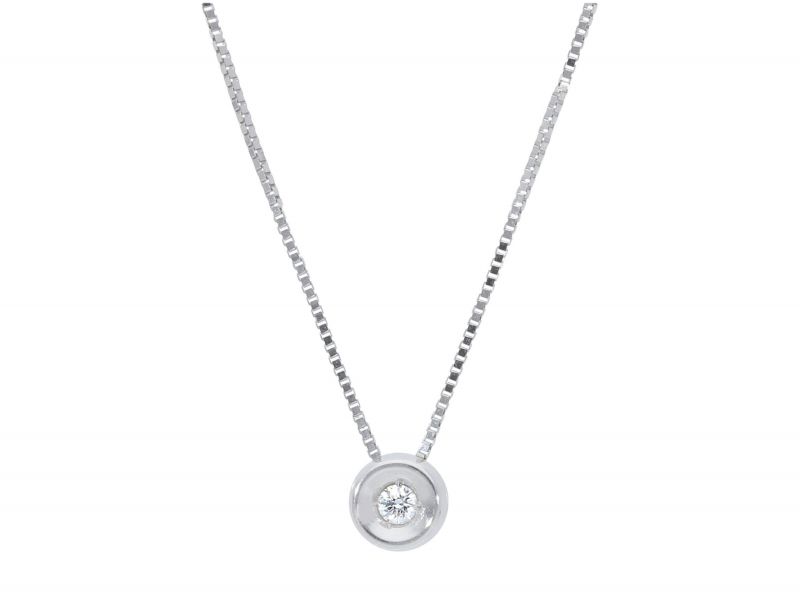 Juwelier Vanquaethem Ketting - Goud 18 karaat - Briljant