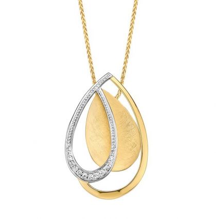 Juwelier Vanquaethem Hanger - Goud 18 karaat - Briljant