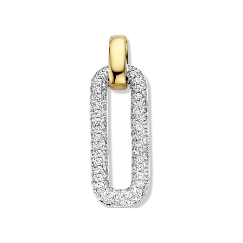 Juwelier Vanquaethem Hanger - Goud 18 karaat - Briljant