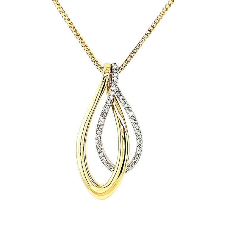 Juwelier Vanquaethem Hanger - Goud 18 karaat - Briljant