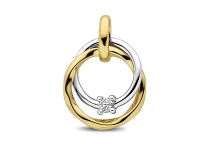 Juwelier Vanquaethem Hanger - Goud 18 karaat - Briljant