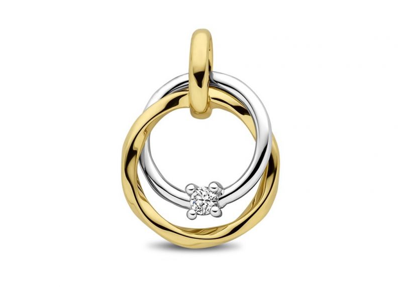 Juwelier Vanquaethem Hanger - Goud 18 karaat - Briljant