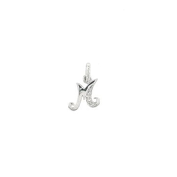 Juwelier Vanquaethem Hanger - Goud 18 karaat - Briljant - Letter