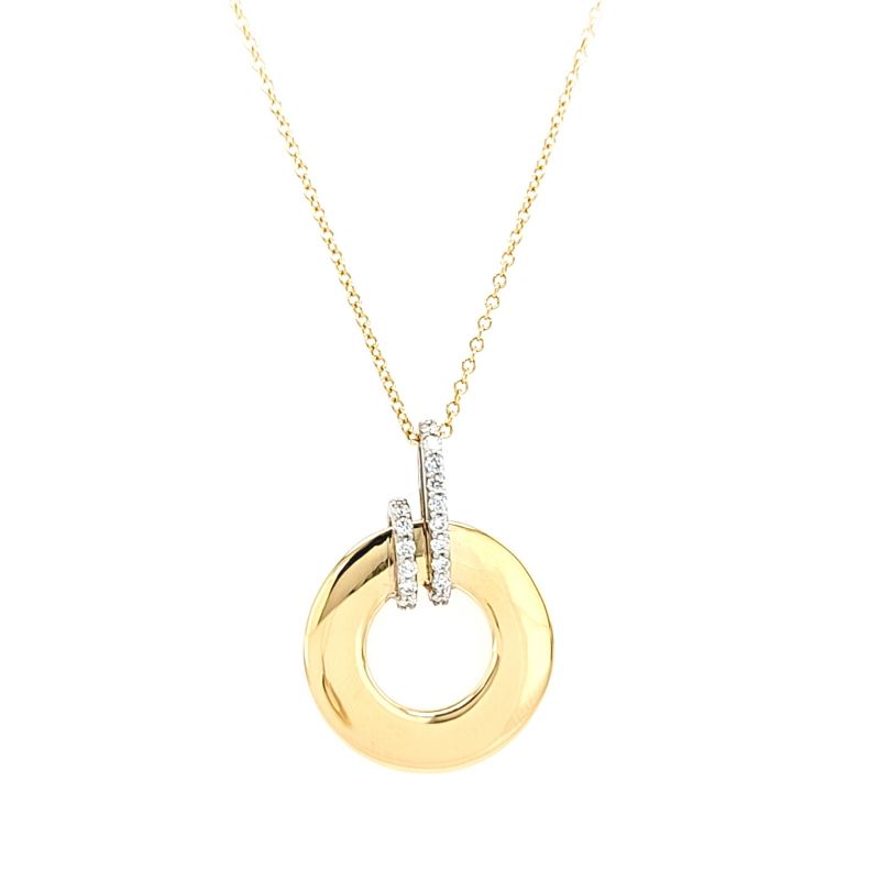 Juwelier Vanquaethem Hanger - Goud 18 karaat - Briljant