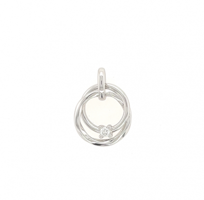 Juwelier Vanquaethem Hanger - Goud 18 karaat - Briljant