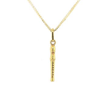 Juwelier Vanquaethem Hanger - Goud 18 karaat - Fluit