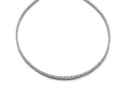 Juwelier Vanquaethem Ketting - Goud 18 karaat - Briljant