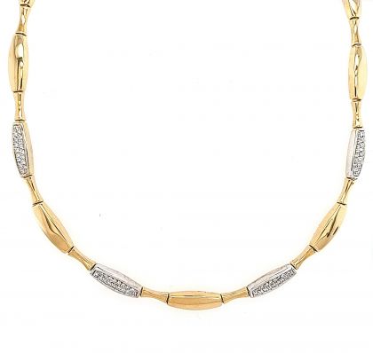 Juwelier Vanquaethem Ketting - Goud 18 karaat - Briljant