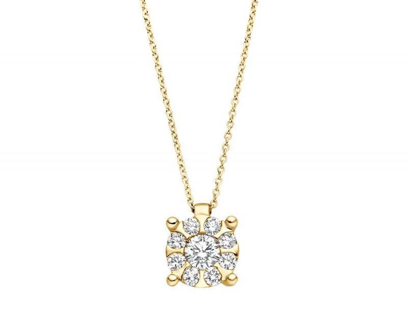 Juwelier Vanquaethem Ketting - Goud 18 Karaat - Briljant