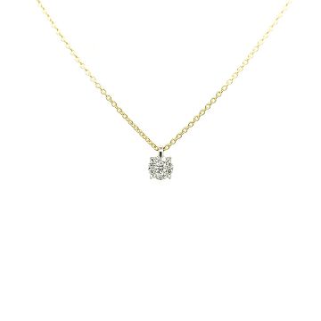 Juwelier Vanquaethem Ketting - Goud 18 karaat - Briljant