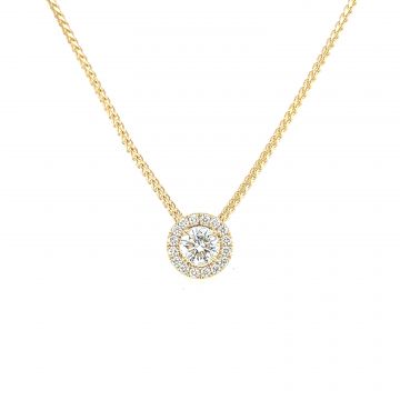 Juwelier Vanquaethem Ketting - Goud 18 karaat - Briljant