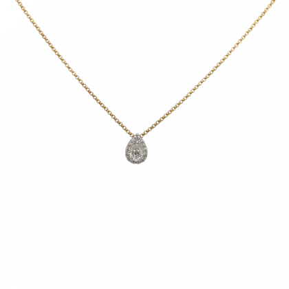 Juwelier Vanquaethem Ketting - Goud 18 karaat - Briljant