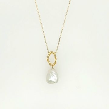 Juwelier Vanquaethem Ketting - Goud 18 karaat - Parel