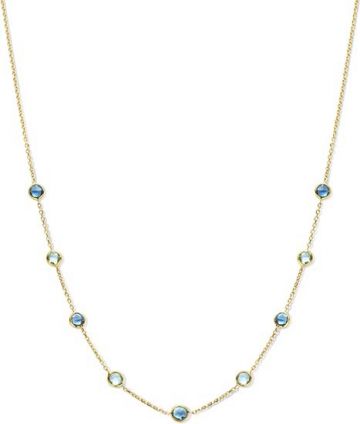 Juwelier Vanquaethem Ketting - Goud 18 karaat - Topaas