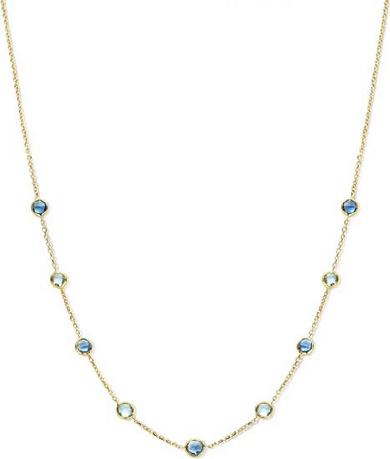 Juwelier Vanquaethem Ketting - Goud 18 karaat - Topaas