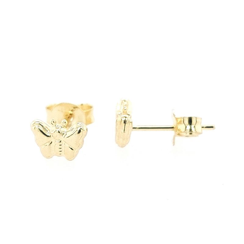 Juwelier Vanquaethem Kinderoorbellen - Goud 18 karaat - Vlinders