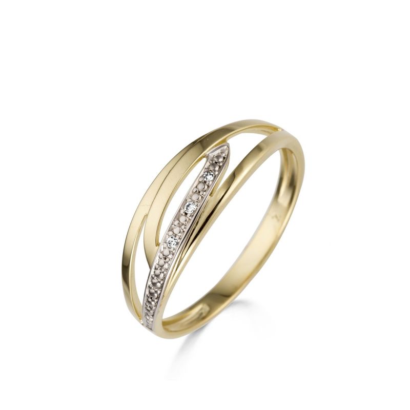 Juwelier Vanquaethem Ring - Goud 18 karaat - Briljant