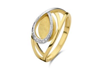 Juwelier Vanquaethem Ring - Goud 18 karaat - Briljant