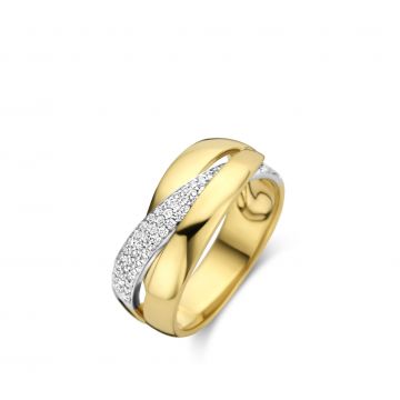 Juwelier Vanquaethem Ring - Goud 18 karaat - Briljant