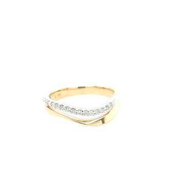 Juwelier Vanquaethem Ring - Goud 18 karaat - Briljant