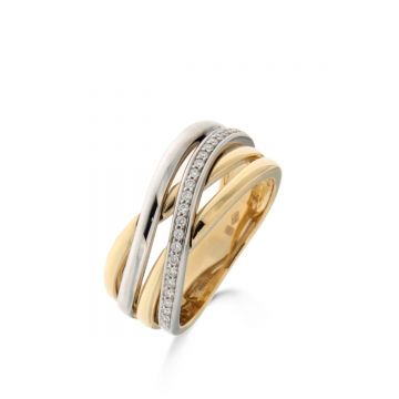 Juwelier Vanquaethem Ring - Goud 18 karaat - Briljant