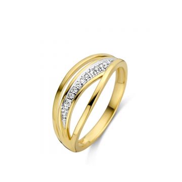 Juwelier Vanquaethem Ring - Goud 18 karaat - Briljant