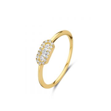 Juwelier Vanquaethem Ring - Goud 18 karaat - Briljant