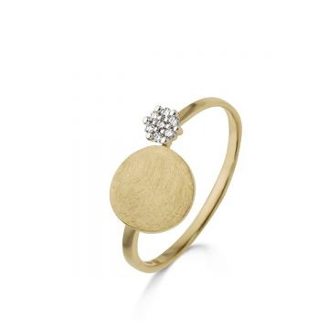 Juwelier Vanquaethem Ring - Goud 18 karaat - Briljant