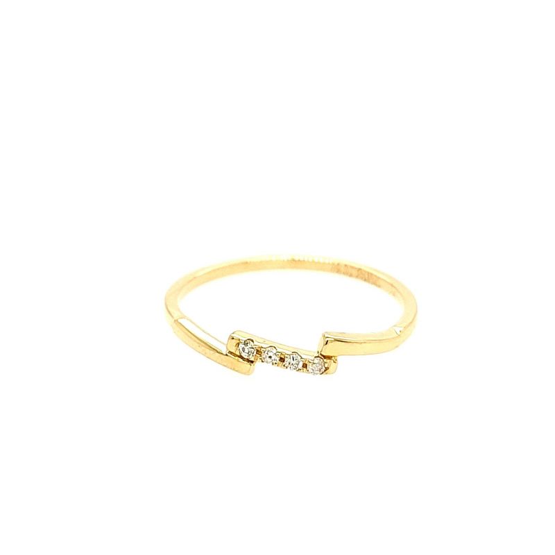 Juwelier Vanquaethem Ring - Goud 18 karaat - Briljant