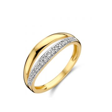 Juwelier Vanquaethem Ring - Goud 18 karaat - Briljant