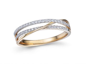 Juwelier Vanquaethem Ring - Goud 18 karaat - Briljant