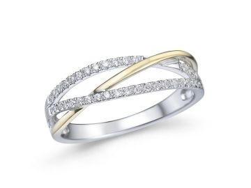 Juwelier Vanquaethem Ring - Goud 18 karaat - Briljant