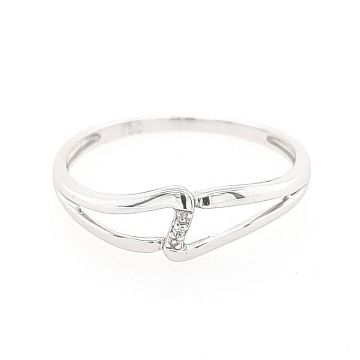 Juwelier Vanquaethem Ring - Goud 18 karaat - Briljant