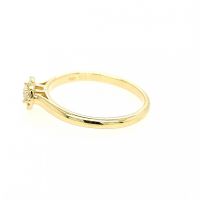 Juwelier Vanquaethem Ring - Goud 18 karaat - Briljant