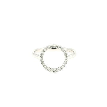 Juwelier Vanquaethem Ring - Goud 18 karaat - Briljant