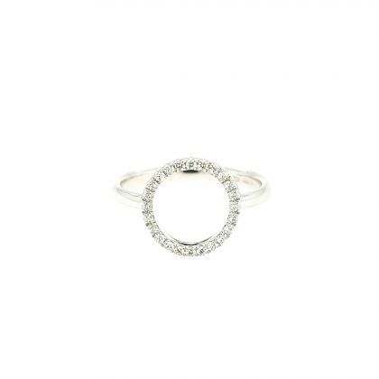 Juwelier Vanquaethem Ring - Goud 18 karaat - Briljant