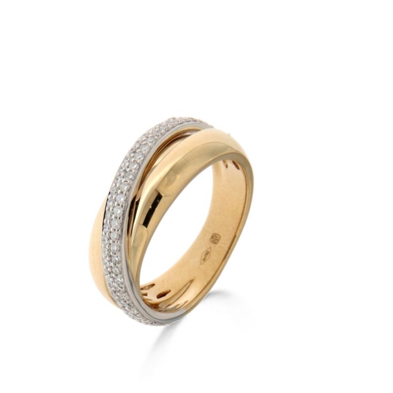 Juwelier Vanquaethem Ring - Goud 18 karaat - Briljant