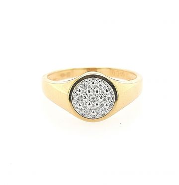 Juwelier Vanquaethem Ring - Goud 18 karaat - Briljant