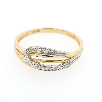 Juwelier Vanquaethem Ring - Goud 18 karaat - Briljant