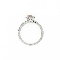 Juwelier Vanquaethem Ring - Goud 18 karaat - Briljant & Morganiet