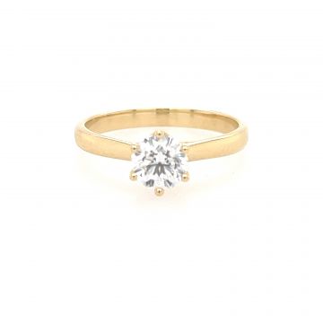 Juwelier Vanquaethem Verlovingsring - Goud 18 karaat - Briljant