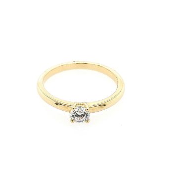 Juwelier Vanquaethem Verlovingsring - Goud 18 karaat - Briljant