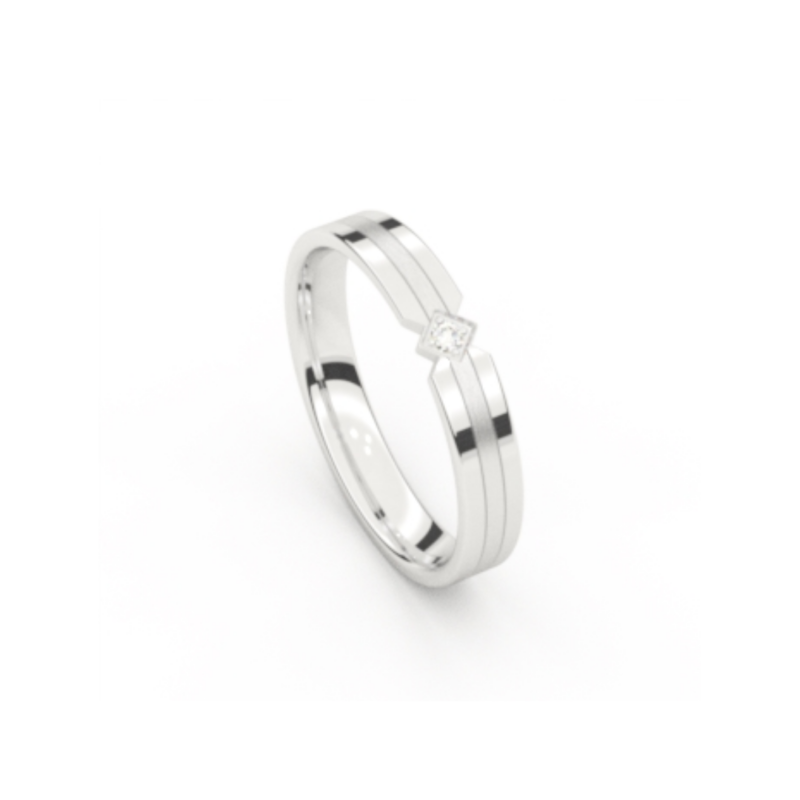 AURODESIGN Trouwring 8745-W/35